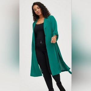 CHIFFON DRAPE TRENCH